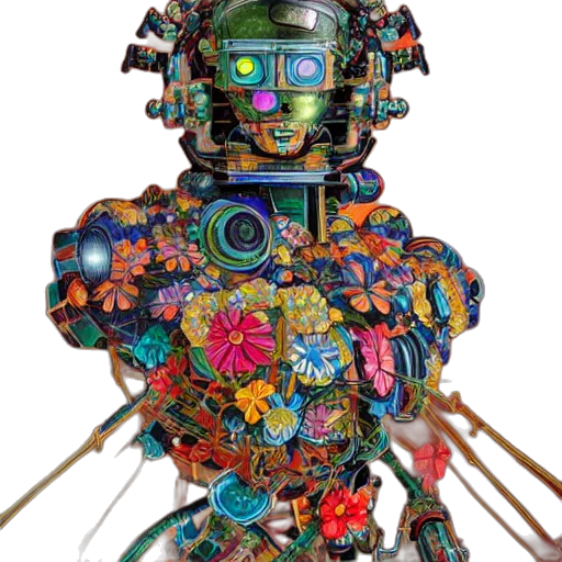 robot, mask, staff, jewelry transparent PNG cut-out