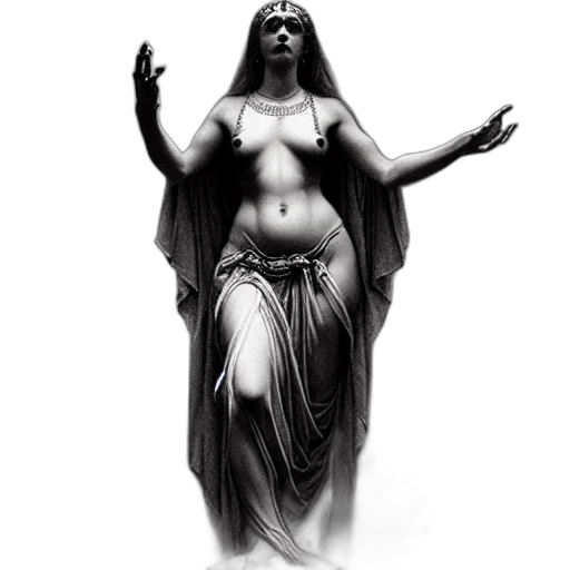dress, creature, fantasy art, concept art transparent PNG cut-out