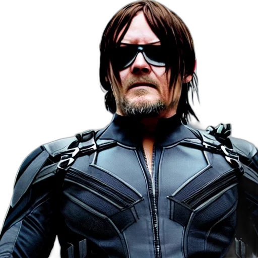 norman, reedus, black, widow transparent PNG cut-out