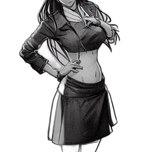 staff, jacket, dress, cartoon transparent PNG cut-out