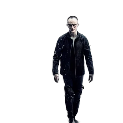 jacket, staff, concept art, cyberpunk transparent PNG cut-out