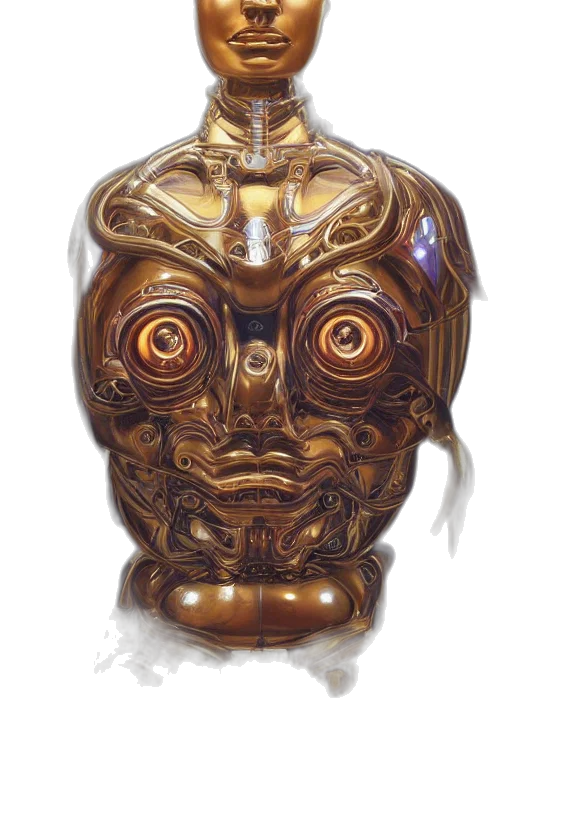 mask, face, robot, crown transparent PNG cut-out