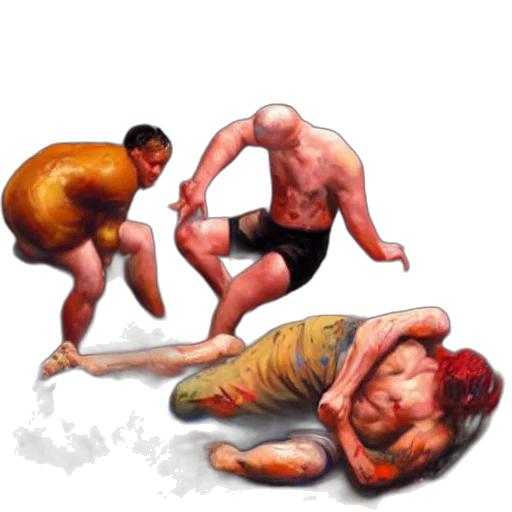 concept art, photorealistic, oil painting, pixel art transparent PNG cut-out