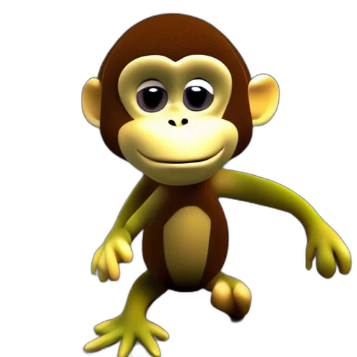 animal, staff, creature, 3d render transparent PNG cut-out