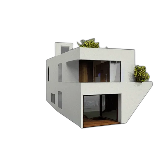building, furniture, 3d render, photorealistic transparent PNG cut-out