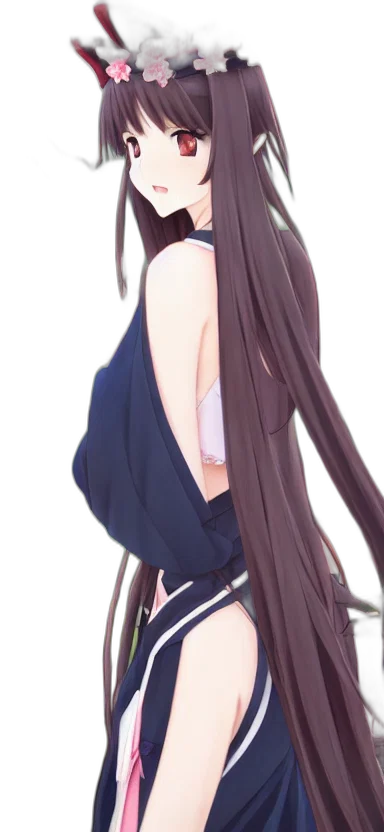 dress, staff, hair, jacket transparent PNG cut-out