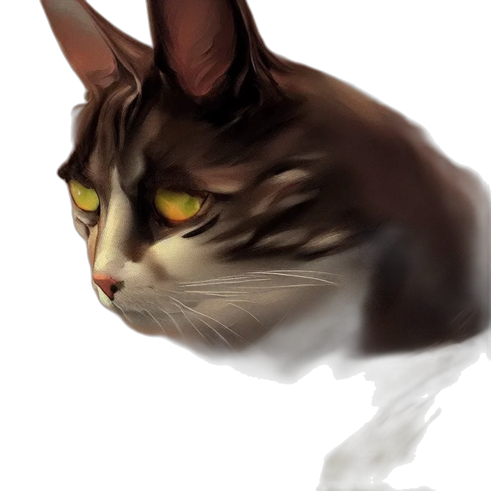 animal, creature, face, photorealistic transparent PNG cut-out