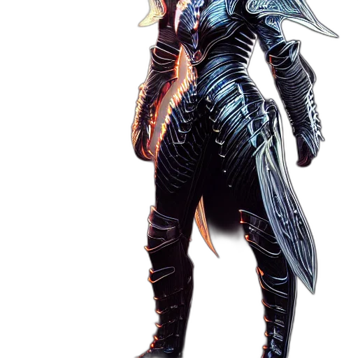 dragon, creature, staff, sword transparent PNG cut-out