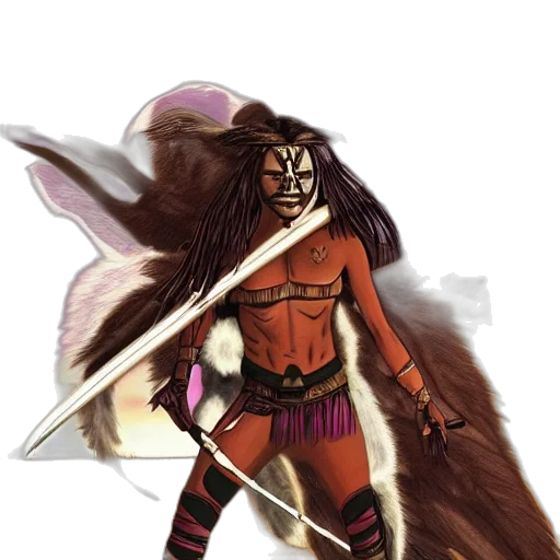 staff, mask, creature, animal transparent PNG cut-out