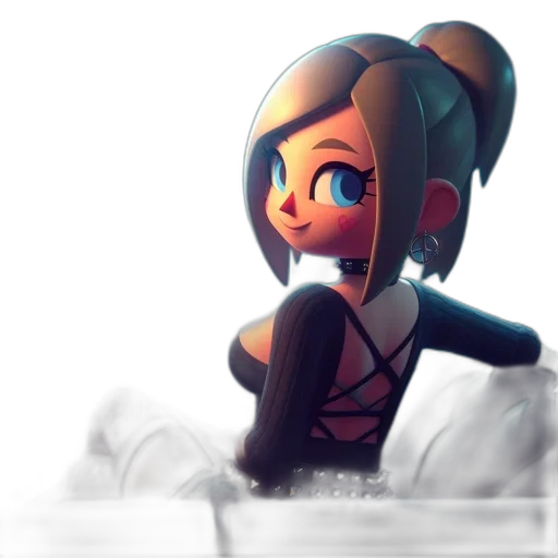 robot, dress, staff, weapon transparent PNG cut-out