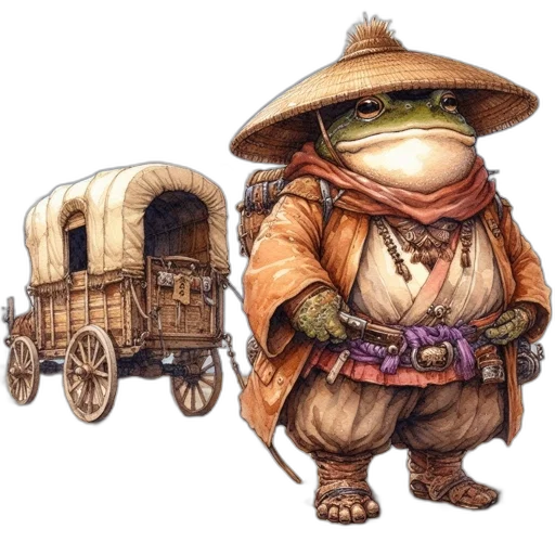 dragon, hat, staff, animal transparent PNG cut-out
