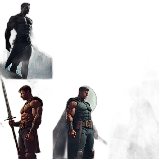 sword, concept art, comic book art, fantasy art transparent PNG cut-out