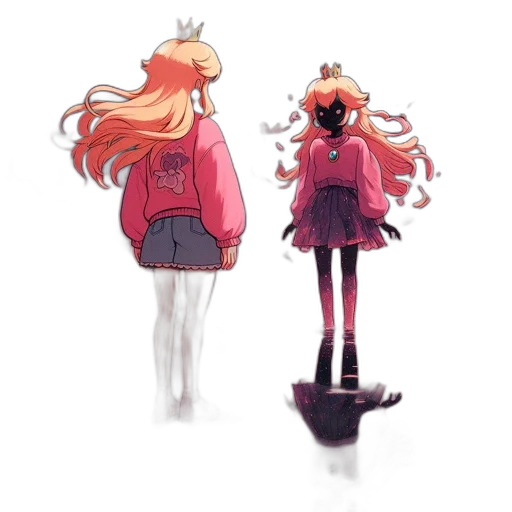 jacket, crown, hair, creature transparent PNG cut-out