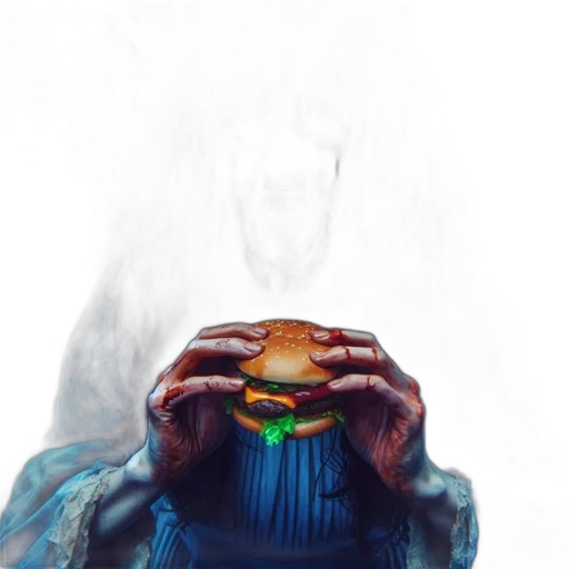 food, creature, face, robot transparent PNG cut-out