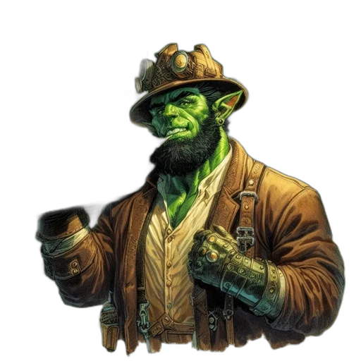 hat, staff, concept art, comic book art transparent PNG cut-out