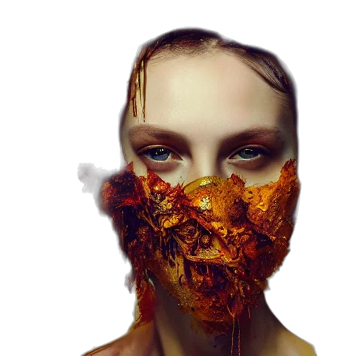 mask, face, creature, concept art transparent PNG cut-out