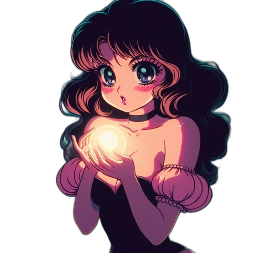 dress, flower, jewelry, anime transparent PNG cut-out