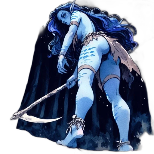 staff, sword, weapon, fantasy art transparent PNG cut-out