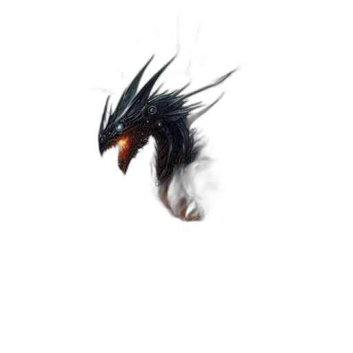 dragon, creature, hair, animal transparent PNG cut-out