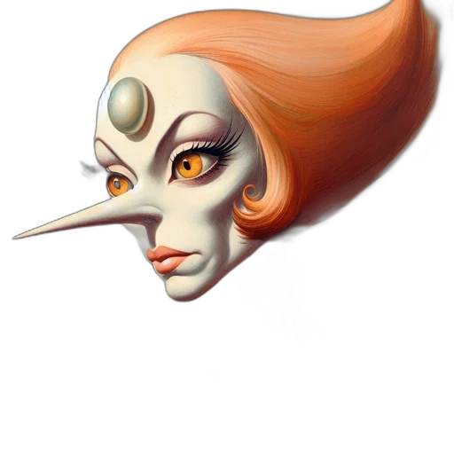 mask, face, staff, creature transparent PNG cut-out