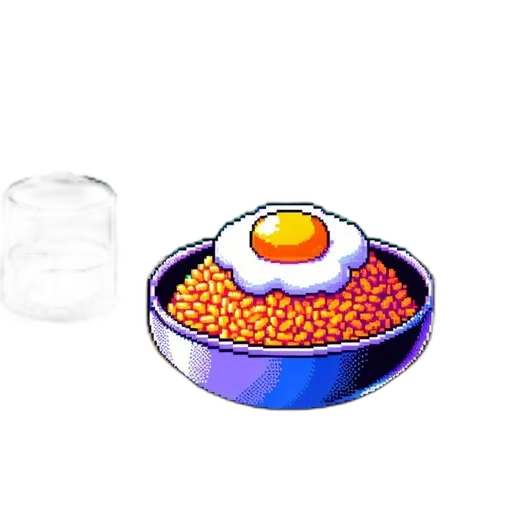 food, jewelry, crown, pixel art transparent PNG cut-out