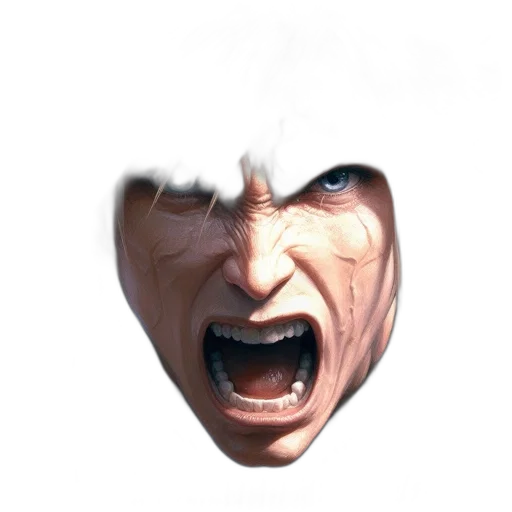 face, mask, creature, staff transparent PNG cut-out