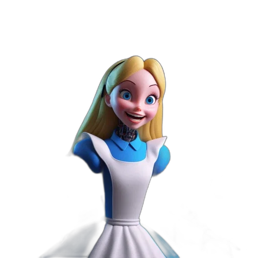 dress, robot, face, staff transparent PNG cut-out