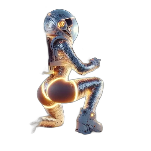 robot, jewelry, creature, staff transparent PNG cut-out