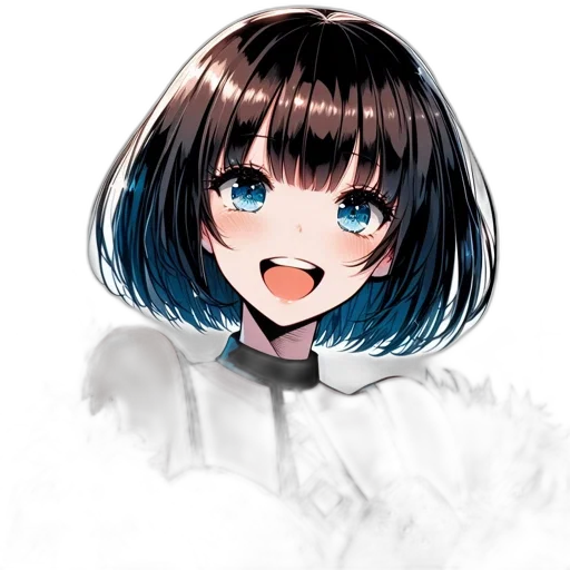 face, robot, flower, hair transparent PNG cut-out