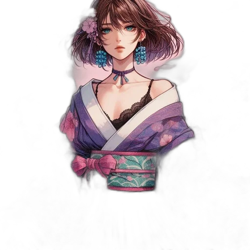dress, jewelry, face, staff transparent PNG cut-out