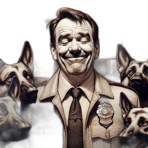 animal, face, comic book art, photorealistic transparent PNG cut-out