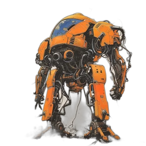robot, jacket, mask, creature transparent PNG cut-out