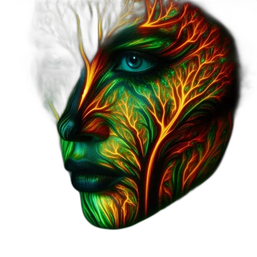 mask, face, tree, crown transparent PNG cut-out