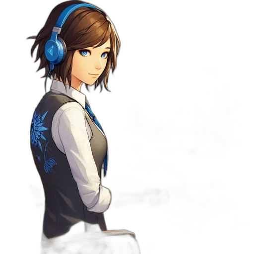 jacket, robot, staff, face transparent PNG cut-out