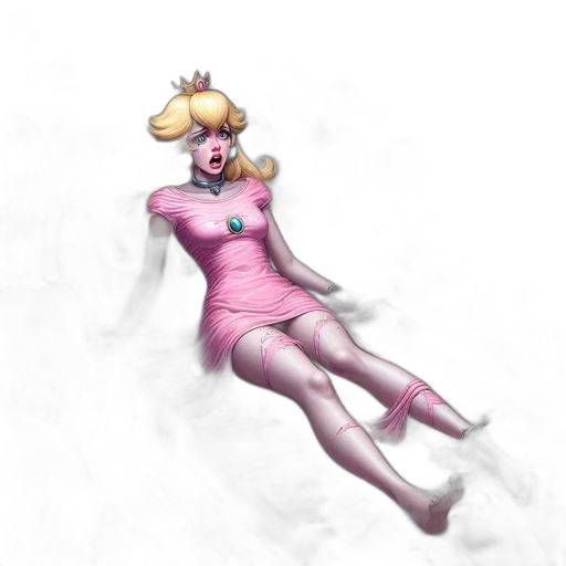 dress, crown, staff, creature transparent PNG cut-out