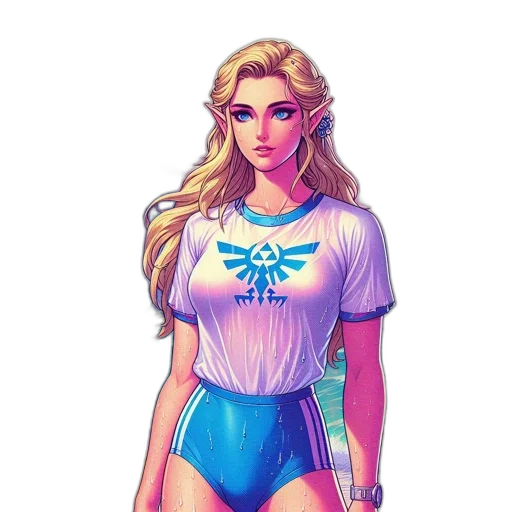 dress, pixel art, comic book art, fantasy art transparent PNG cut-out