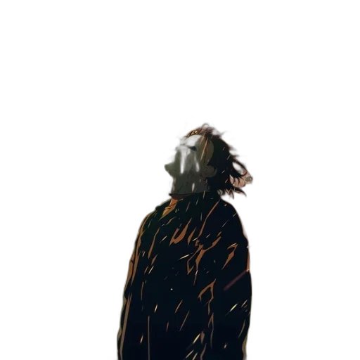 jacket, hair, dress, mask transparent PNG cut-out
