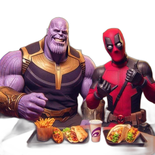 food, concept art, comic book art, 3d render transparent PNG cut-out