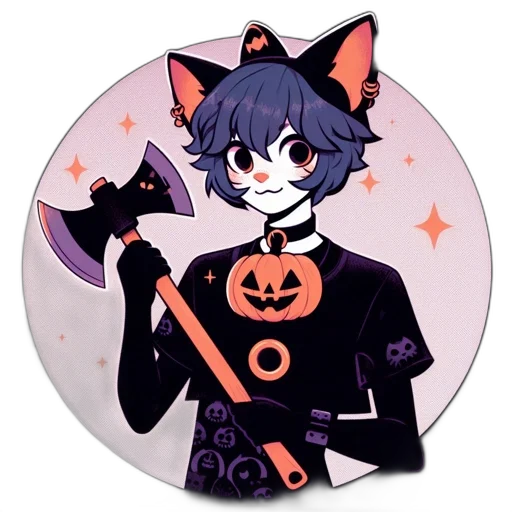 staff, pixel art, anime, cartoon transparent PNG cut-out
