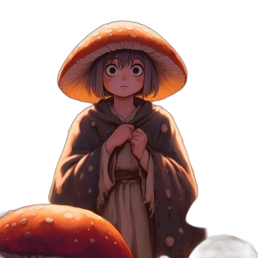 hat, umbrella, food, creature transparent PNG cut-out