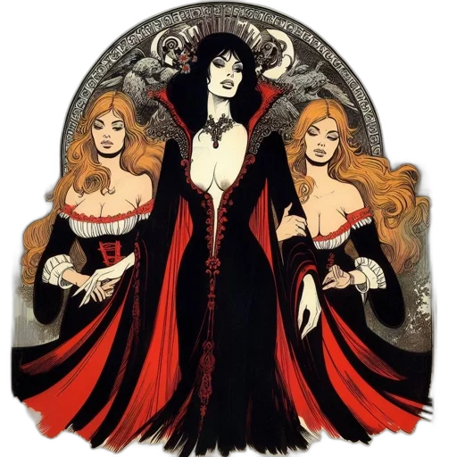 dress, jewelry, comic book art, fantasy art transparent PNG cut-out