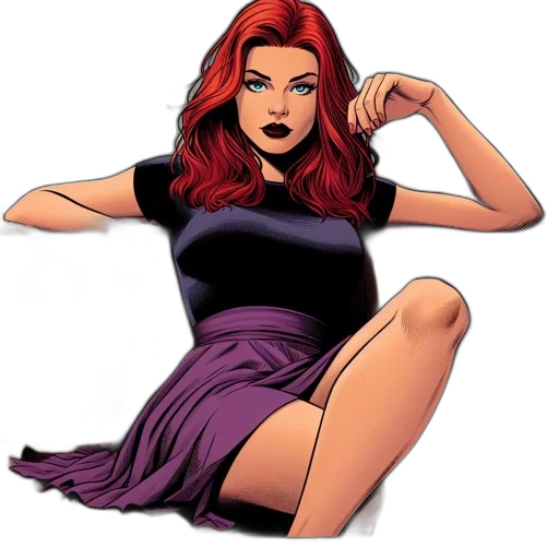 dress, comic book art, cartoon, concept art transparent PNG cut-out