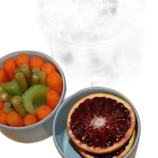 food, crown, 3d render, photorealistic transparent PNG cut-out