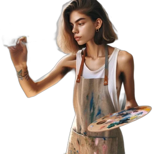 dress, jewelry, face, jacket transparent PNG cut-out