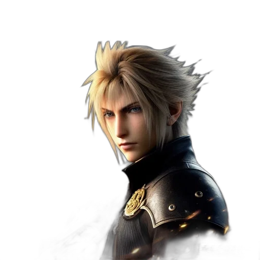 face, sword, concept art, 3d render transparent PNG cut-out