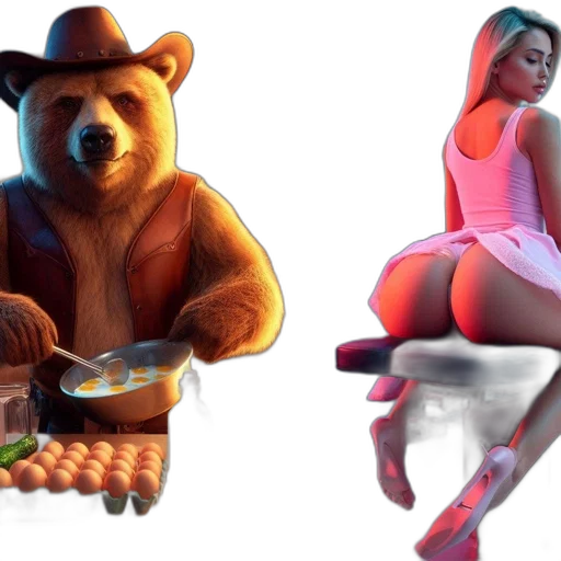 concept art, 3d render, photorealistic, pixel art transparent PNG cut-out