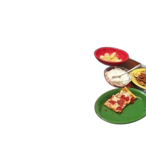 food, 3d render, table, various transparent PNG cut-out