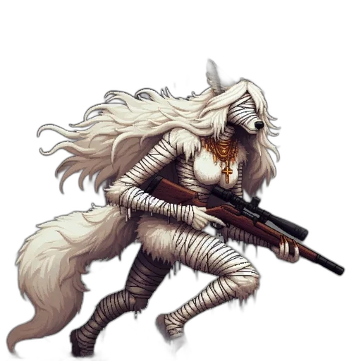 staff, weapon, animal, fantasy art transparent PNG cut-out