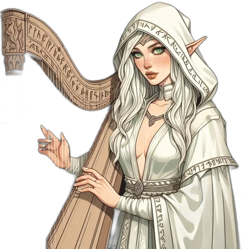 staff, dress, sword, fantasy art transparent PNG cut-out