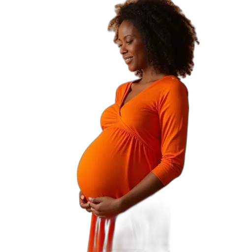 dress, pregnant, woman, wearing transparent PNG cut-out
